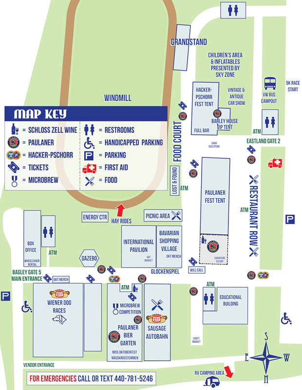 Map of Grounds Cleveland OktoberfestCleveland Oktoberfest