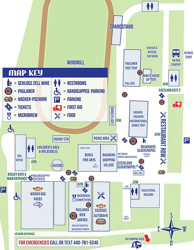 Map of Grounds Cleveland OktoberfestCleveland Oktoberfest