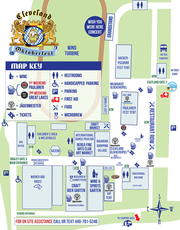 Map of Grounds Cleveland OktoberfestCleveland Oktoberfest