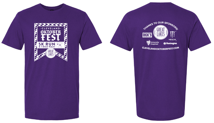 Clevleand Oktoberfest 5K Run One Mile Walk T-Shirt